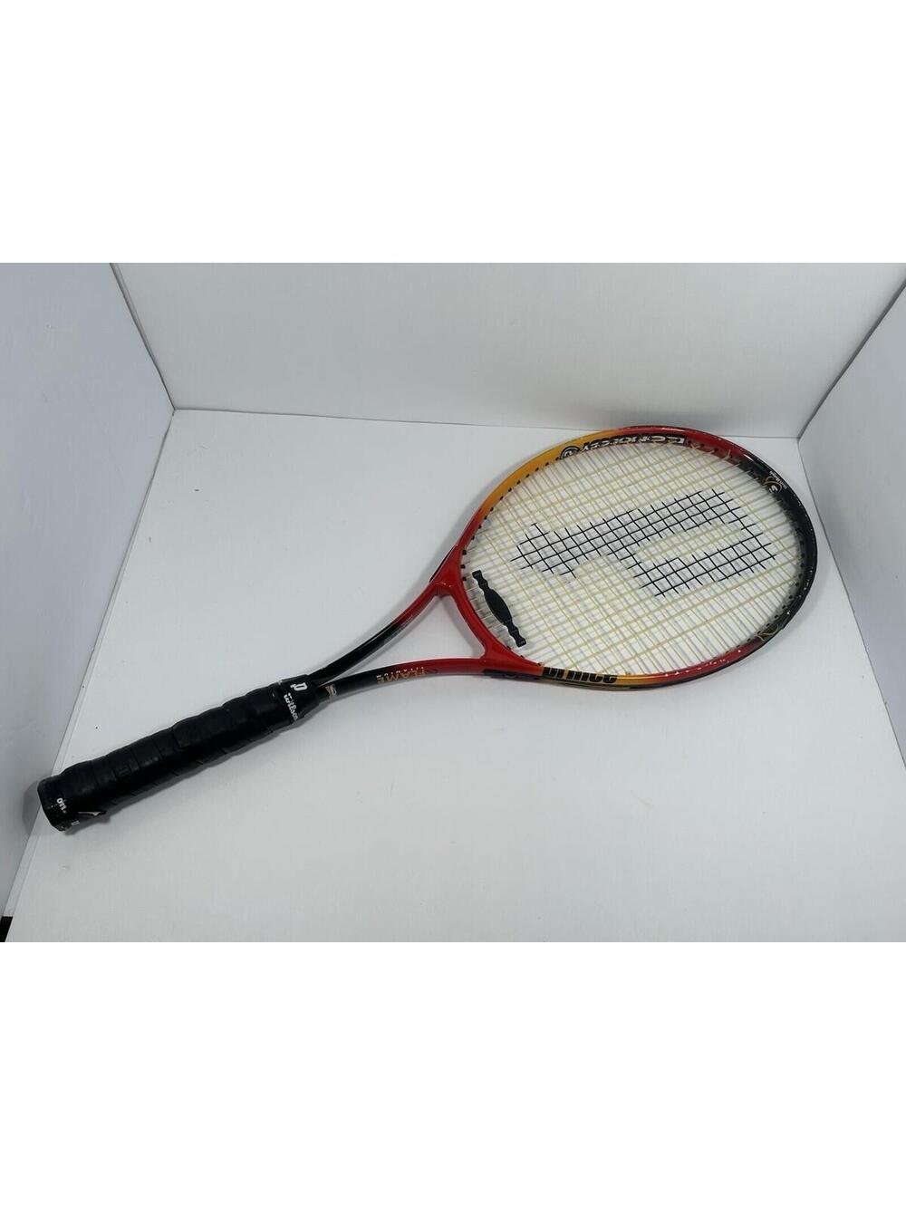 Prince Synergy Flame Titanium Tennis Racquet Red Fast Shipping